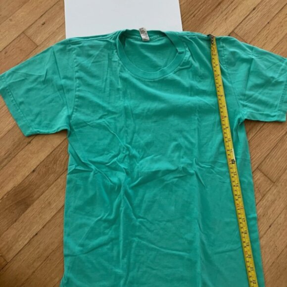 Vintage American Apparel Mens 3x Tshirt Lot Small Neon Orange Teal Yellow 50/50 - Picture 8 of 11